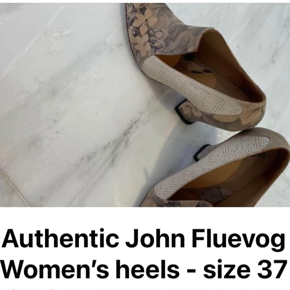 Authentic john fluevog heels - size 37 - mint condition- only worn once!
